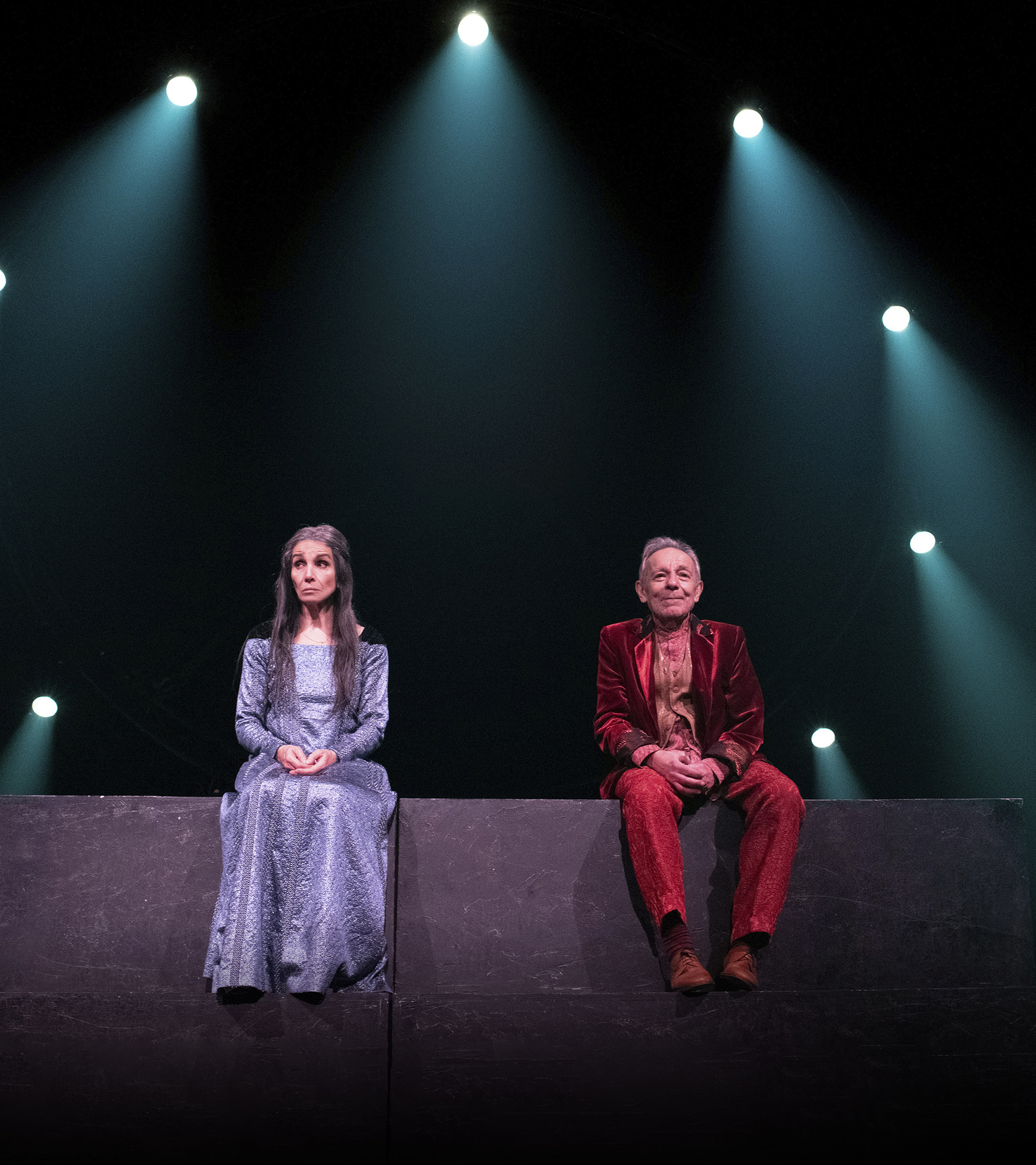 Ana Beln y Jos Luis Gmez, en el estreno de 'Romeo y Julieta' en el Teatro Caldern de Valladolid.