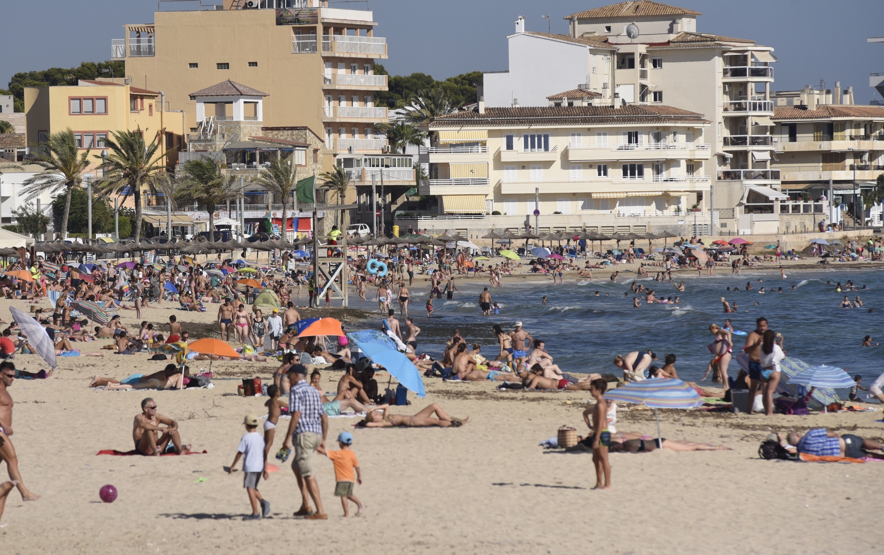Imagen de la playa de Ciudad Jardín en Palma.