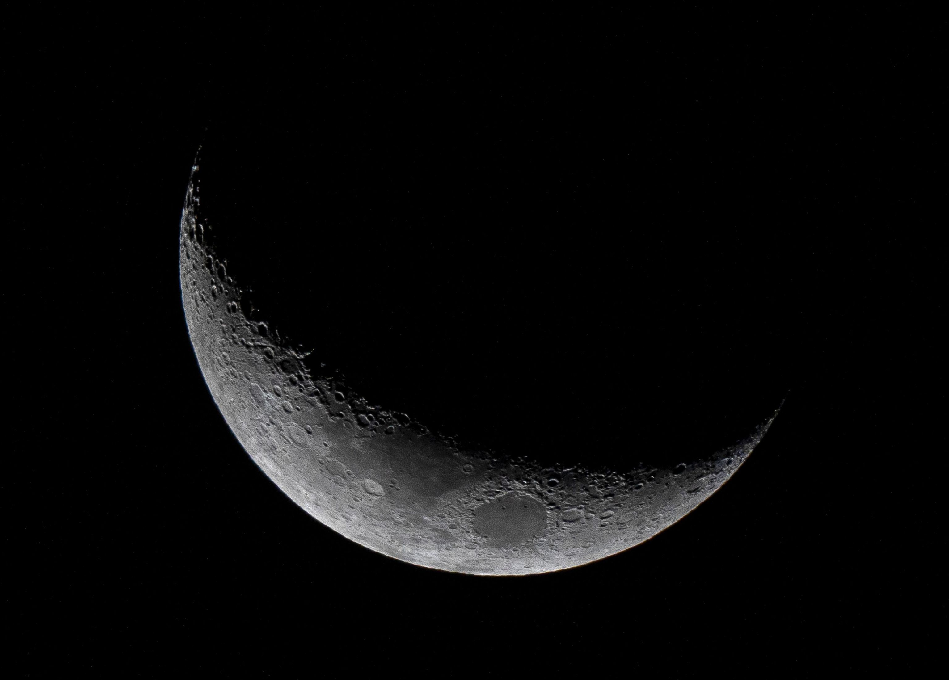 La Luna, fotografiada hace unos das en fase creciente