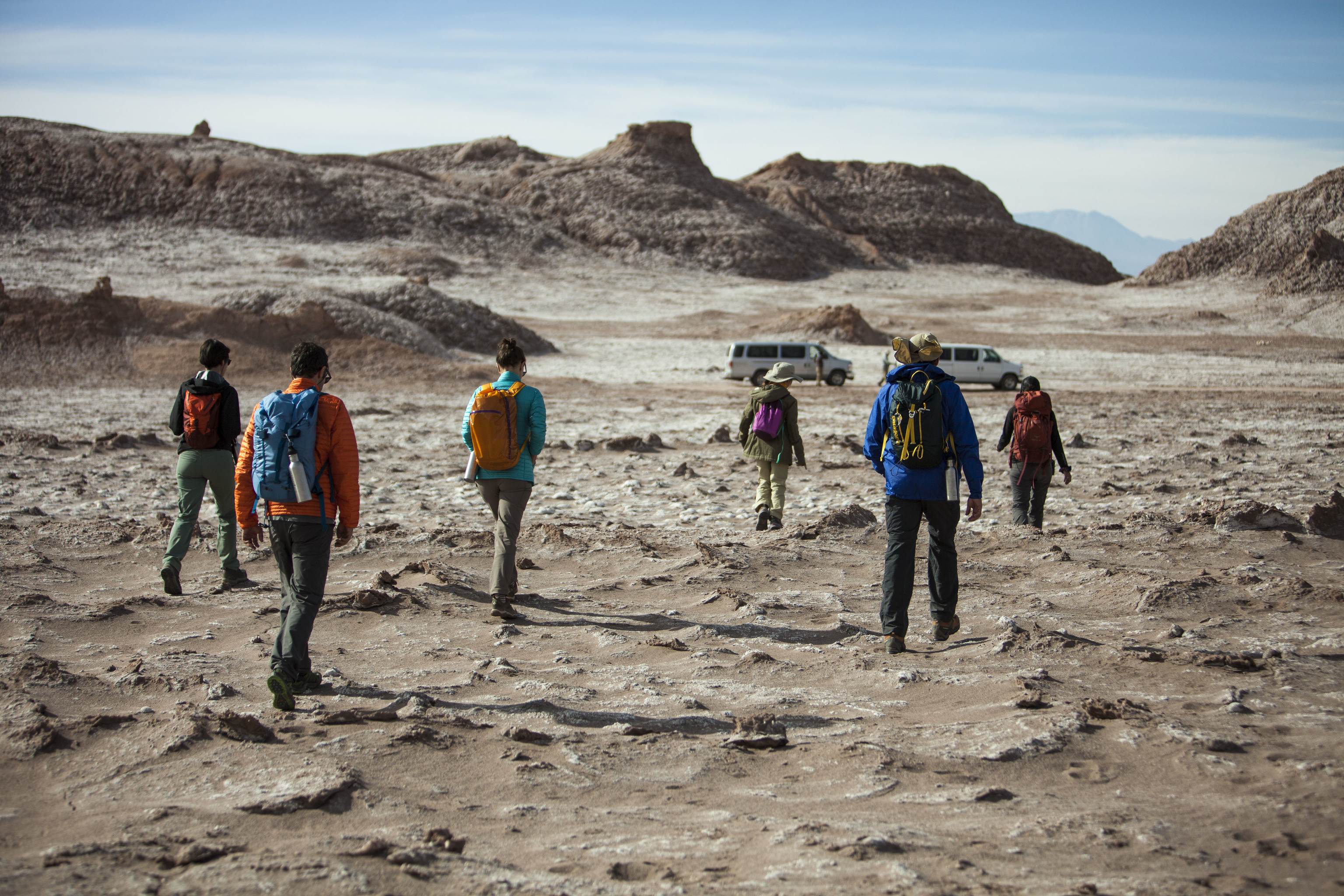 El valle de la Luna en el desierto de Atacama.