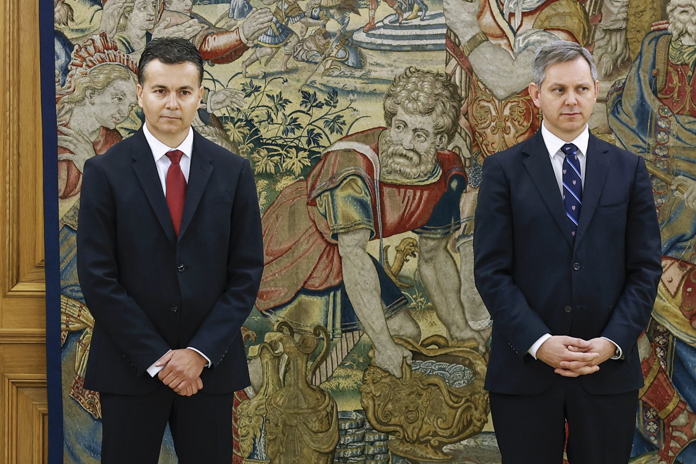 Los nuevos ministros José Manuel Miñones y Héctor Gómez