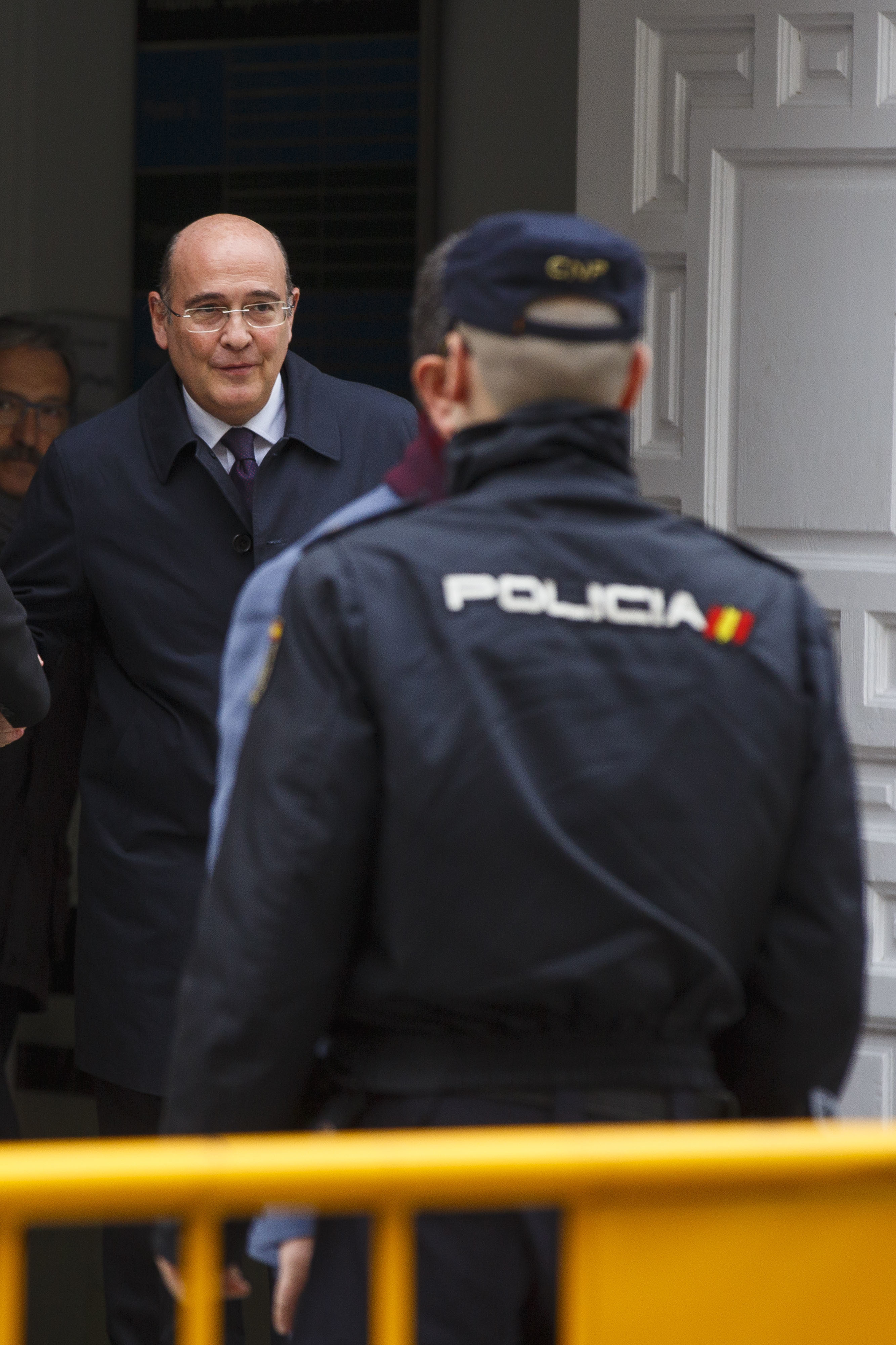 Diego Pérez de los Cobos sale del Tribunal Supremo tras declarar por el 1-O en 2018.