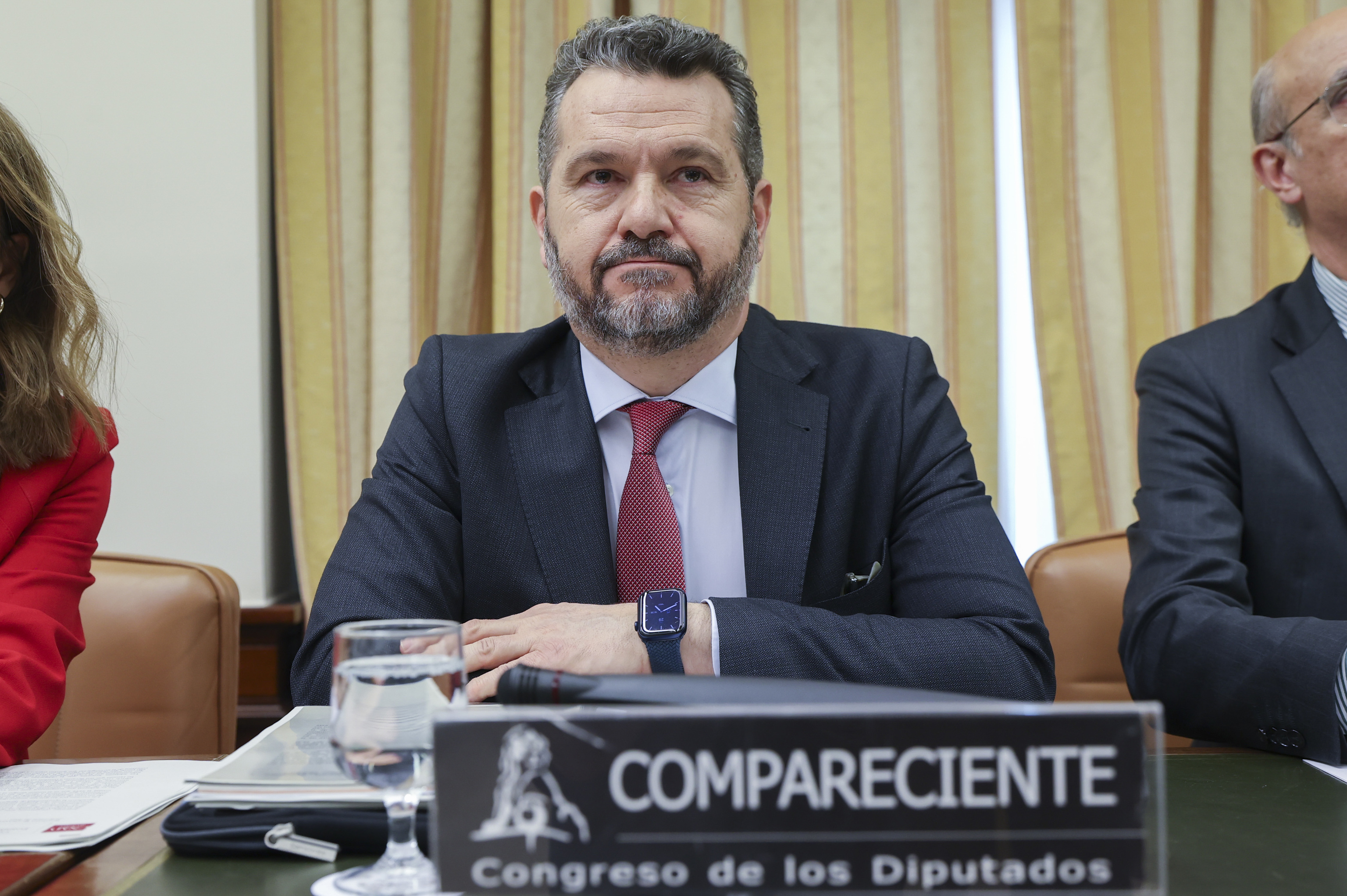 El presidente de la Comision Nacional del Mercado de Valores,  Rodrigo Buenaventura , este miércoles en el Congreso
