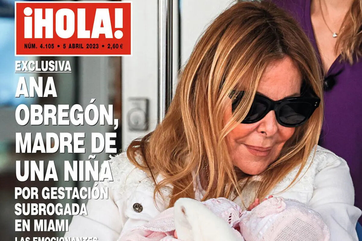 La portada de ¡Hola! con la noticia de la maternidad de Ana Obregón.
