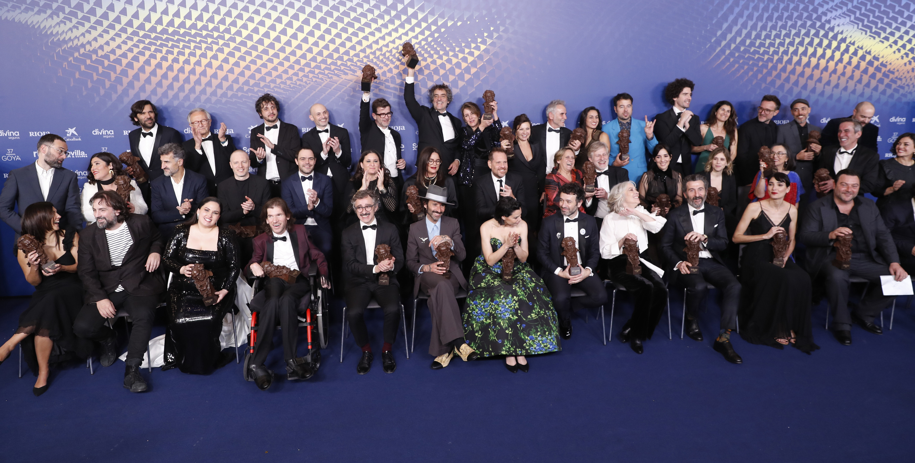 Foto de los ganadores de los Goya en 2023.