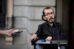 Pablo Echenique, hospitalized for pneumonia with a stable prognosis