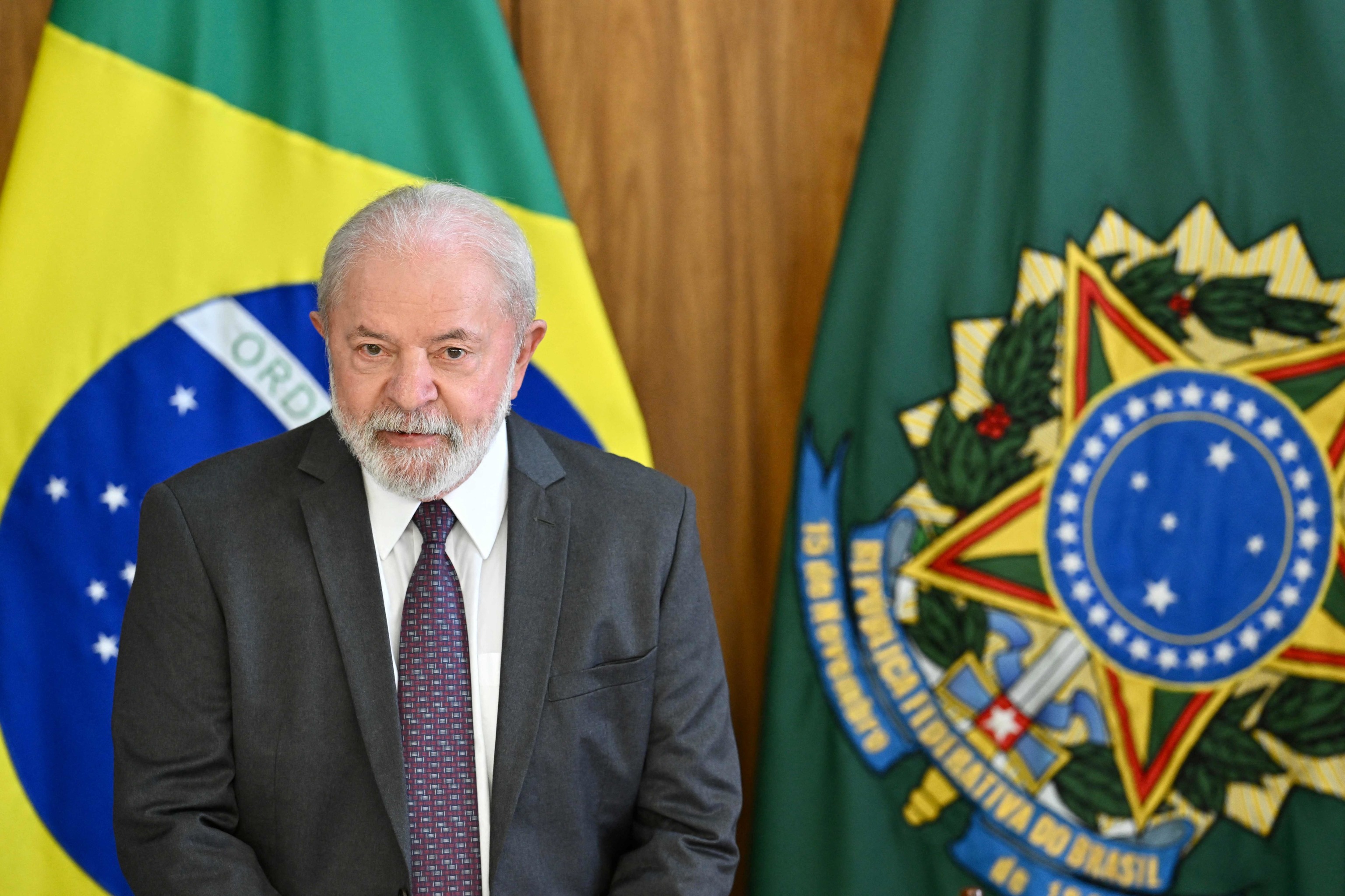 El presidente brasileño Lula da Silva, en el Palacio de Planato, este jueves.