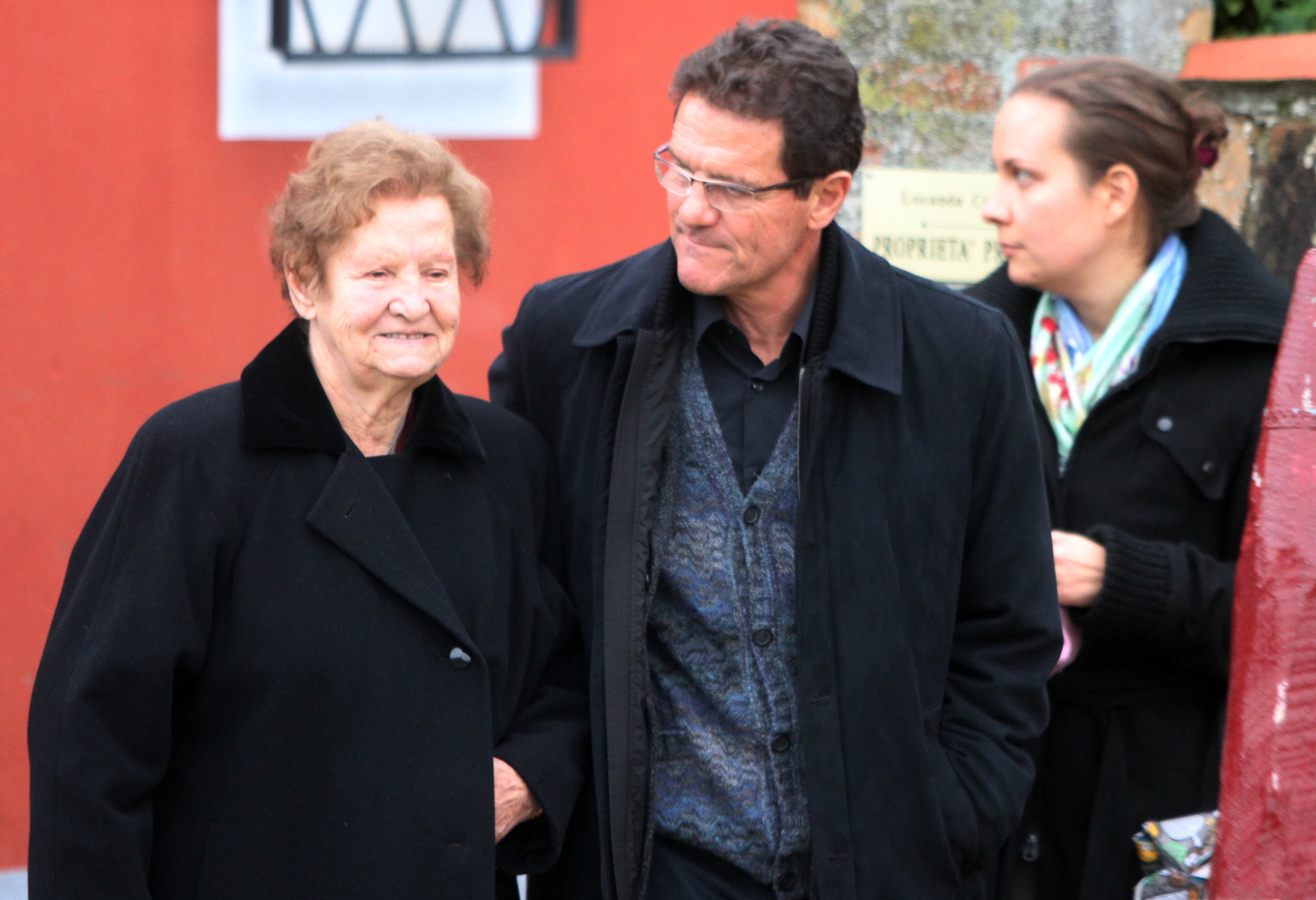 Capello y su madre, Evelina Tortul, en 2010.