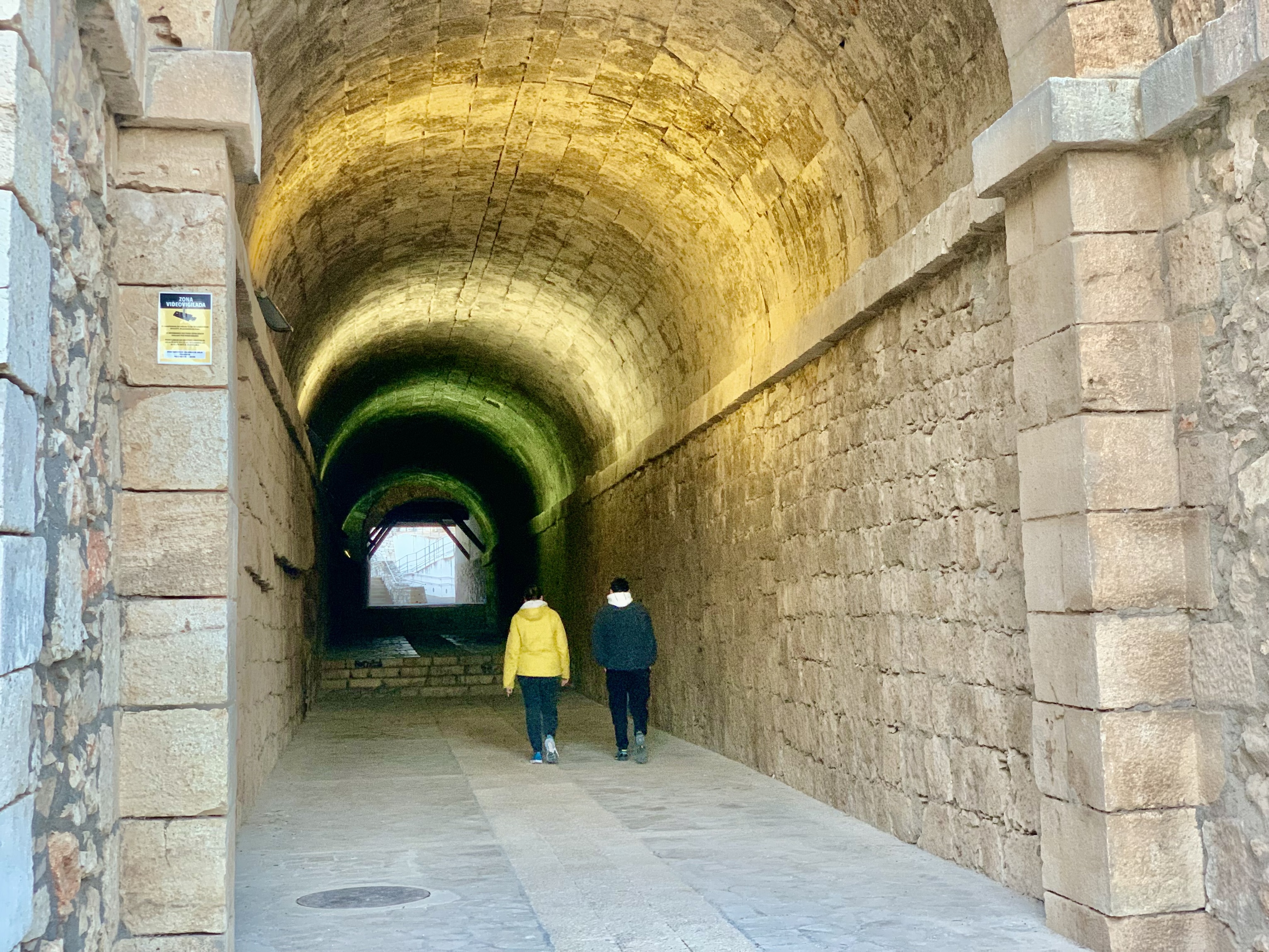 El túnel de Zacatín sobre el que se asienta la Plaza Mayor.
