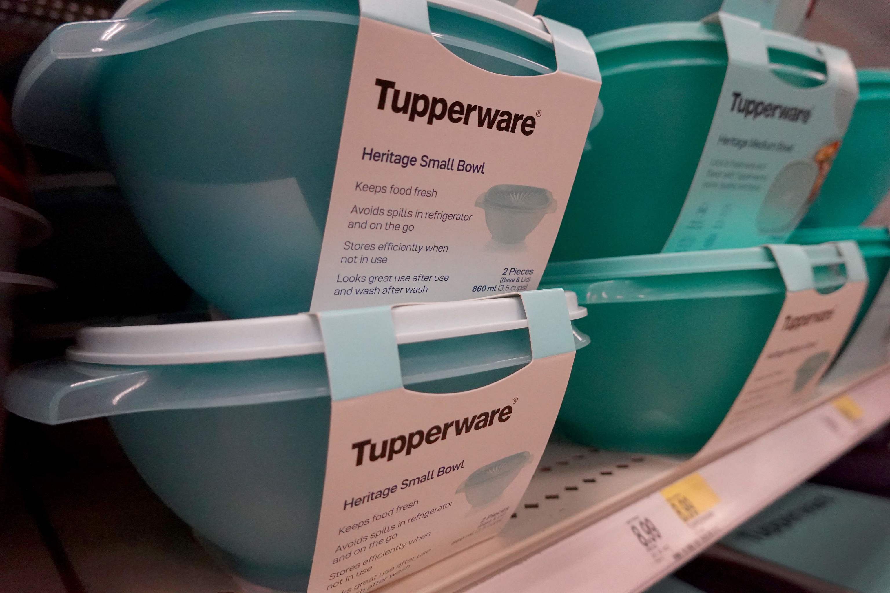 Productos de Tupperware a la venta en una tienda de Chicago.