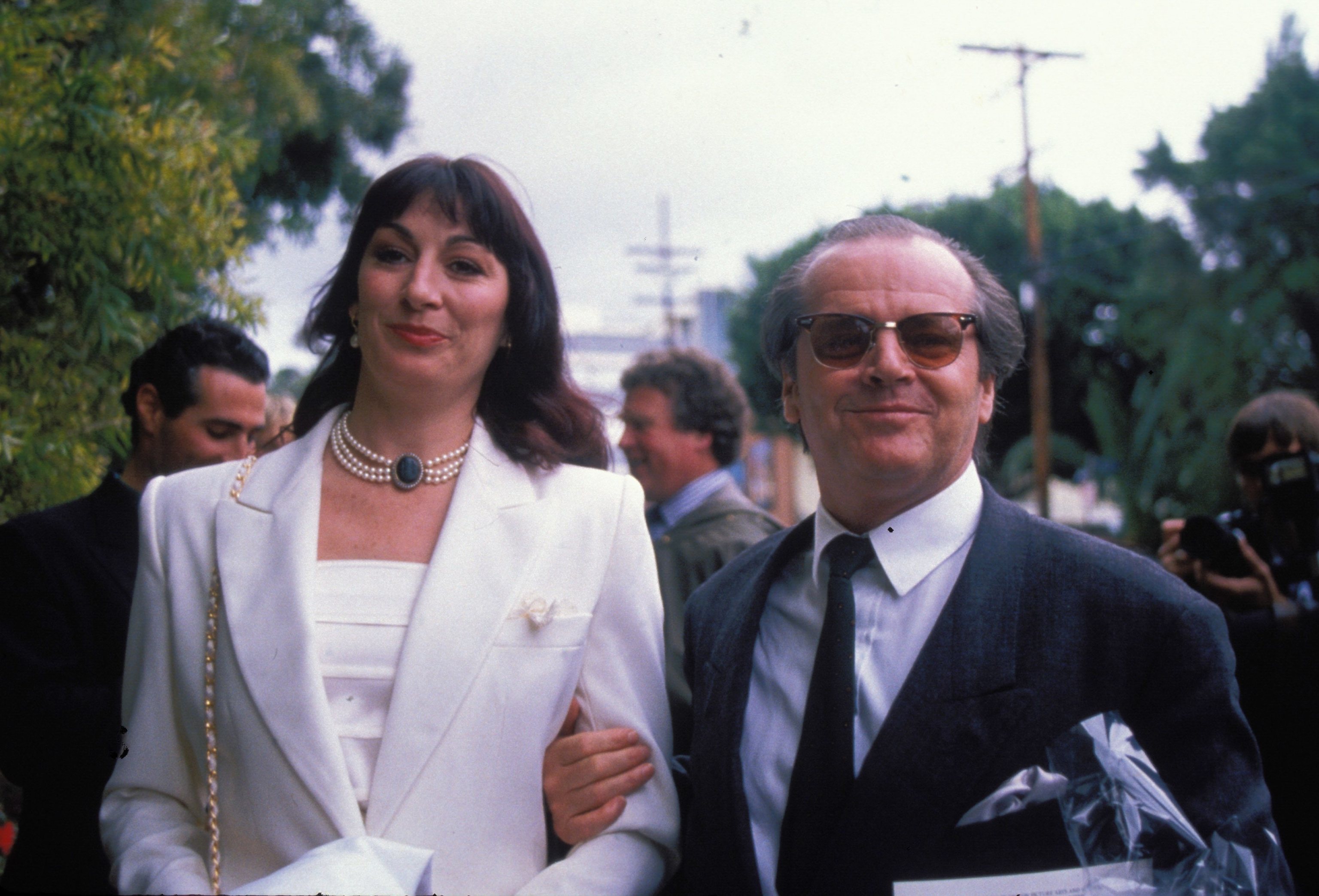 Anjelica Houston y Jack Nicholson, en los 80.