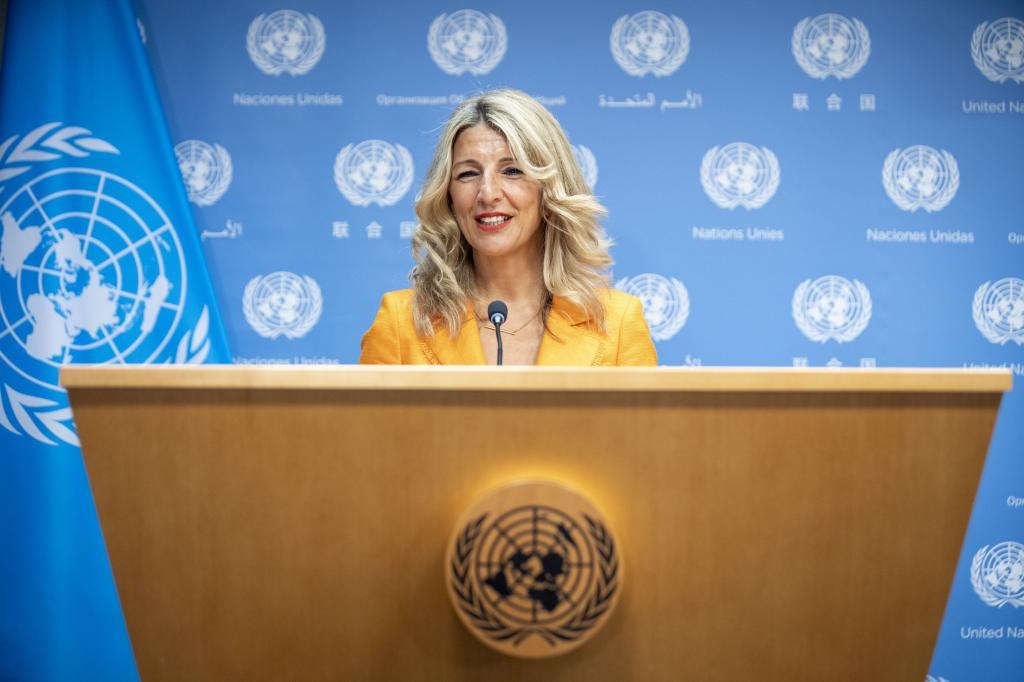 Yolanda Daz, en la Asamblea General de la ONU.