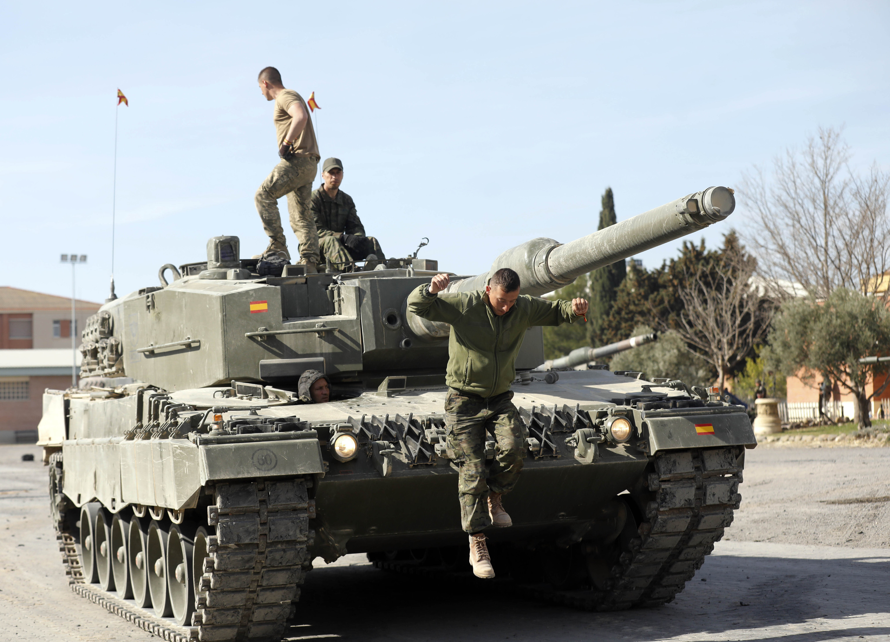 Uno de los tanques que el Gobierno va a dar a Ucrania.