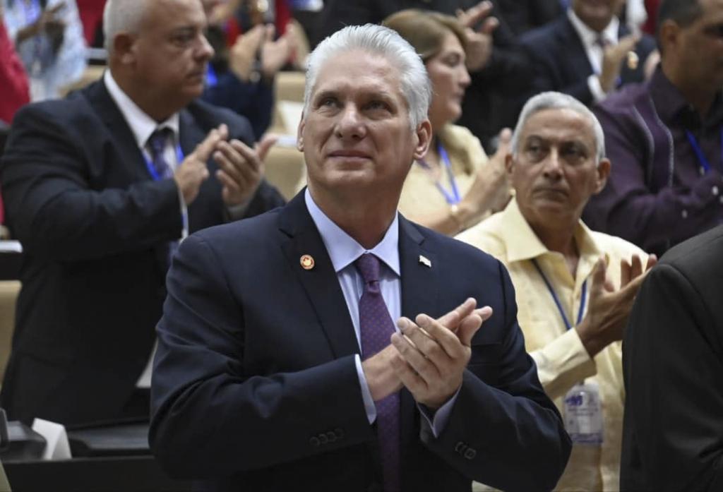 Miguel Daz-Canel, en la sesin constitutiva de la Asamblea Nacional de Cuba.
