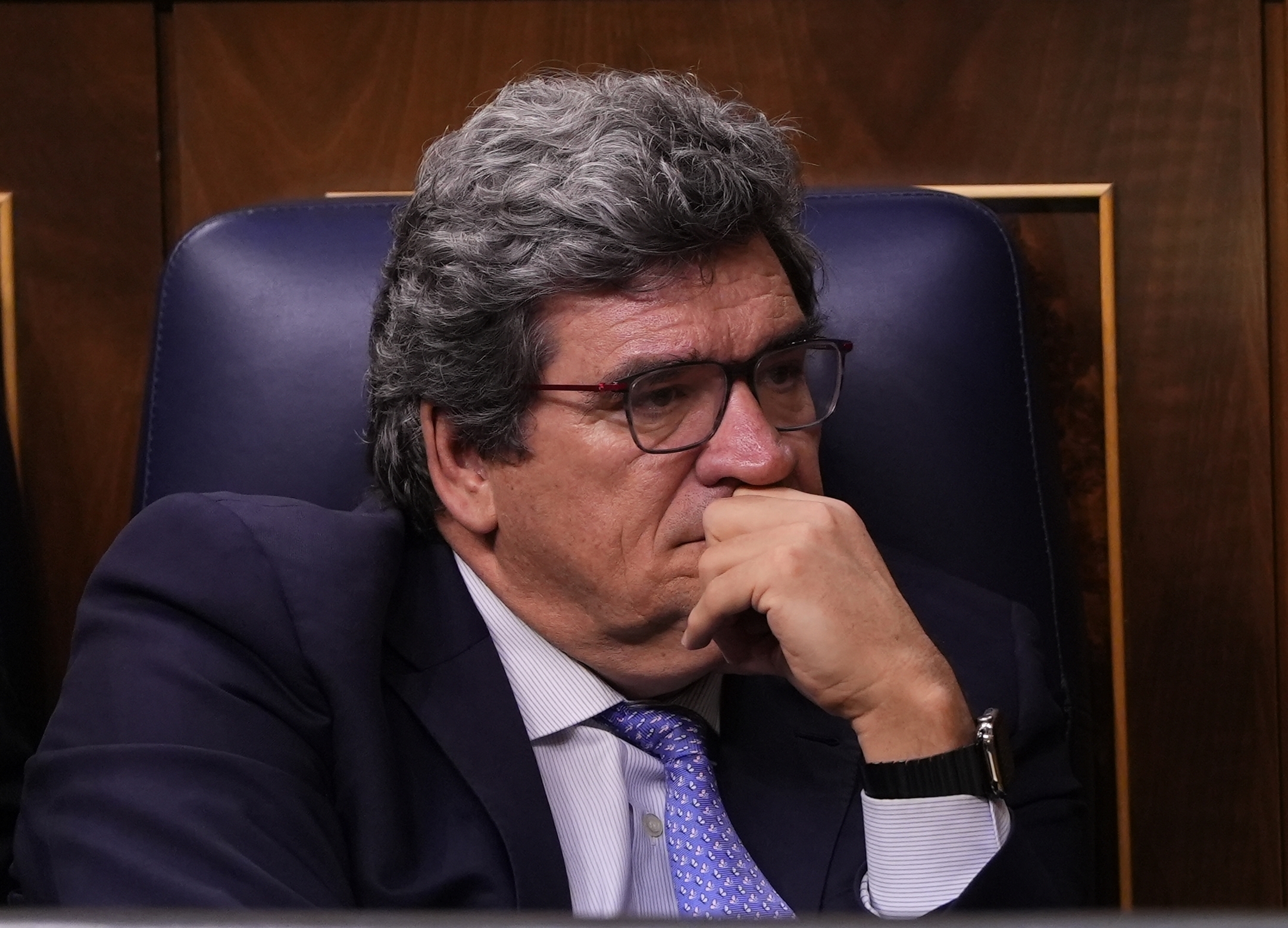 José Luis Escrivá, ministro de Seguridad Social, este miércoles en el Congreso de los Diputados