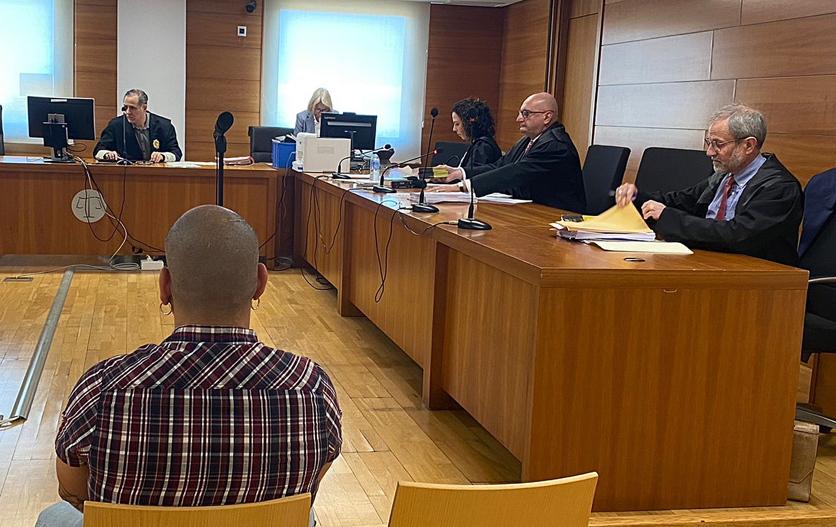 El acusado declarando en el Juzgado de lo Penal nmero 4 de Castelln.