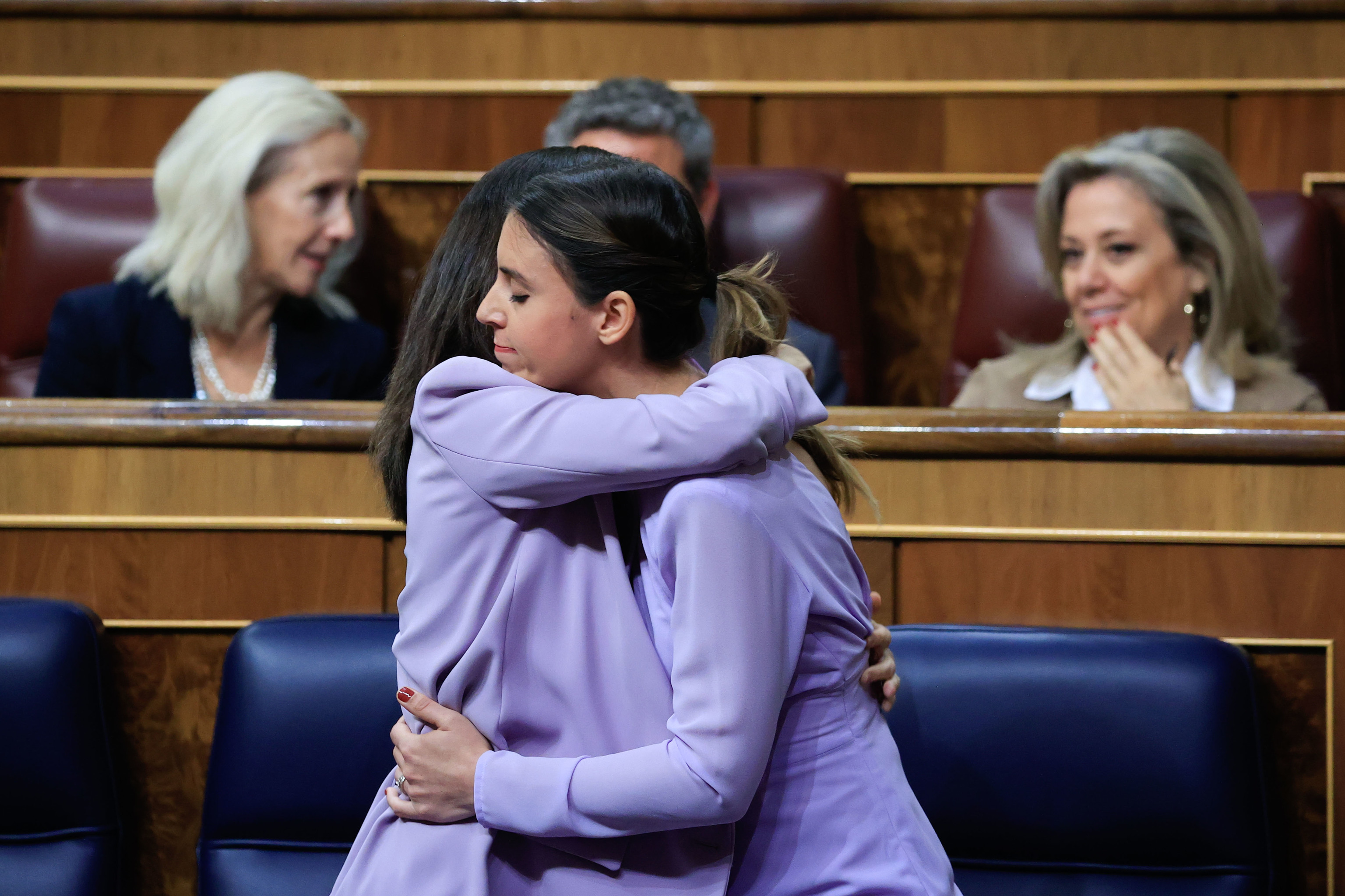 Montero y Belarra, en el Congreso de los Diputados.