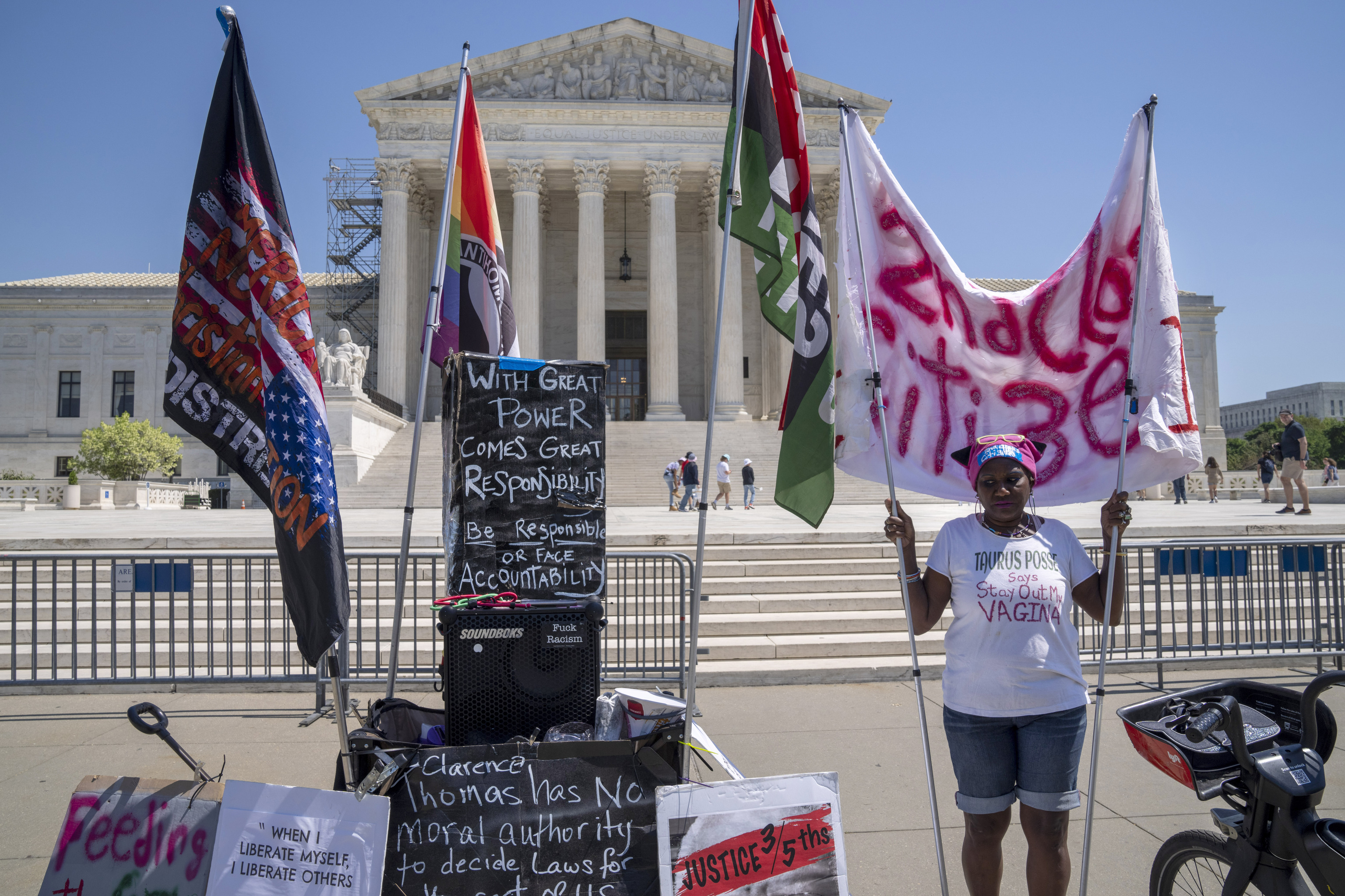 Protesta frente al Tribunal Supremo de EEUU, en Washington DC.