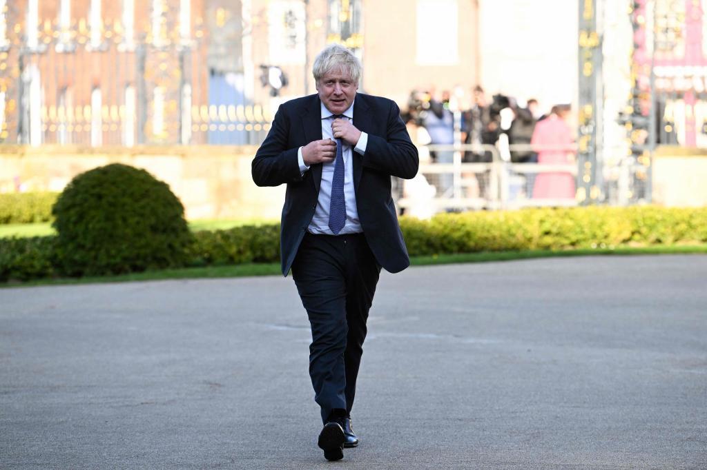 Boris Johnson, en una aparición pública el pasado 19 de abril.