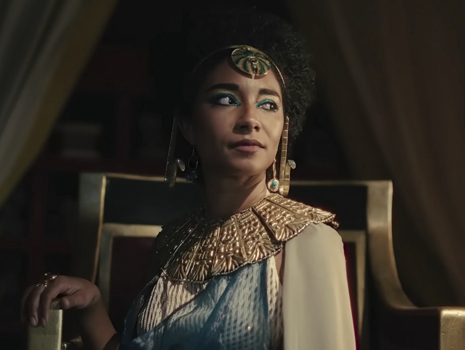 Adele James, caracterizada como Cleopatra en el documental de Netflix.