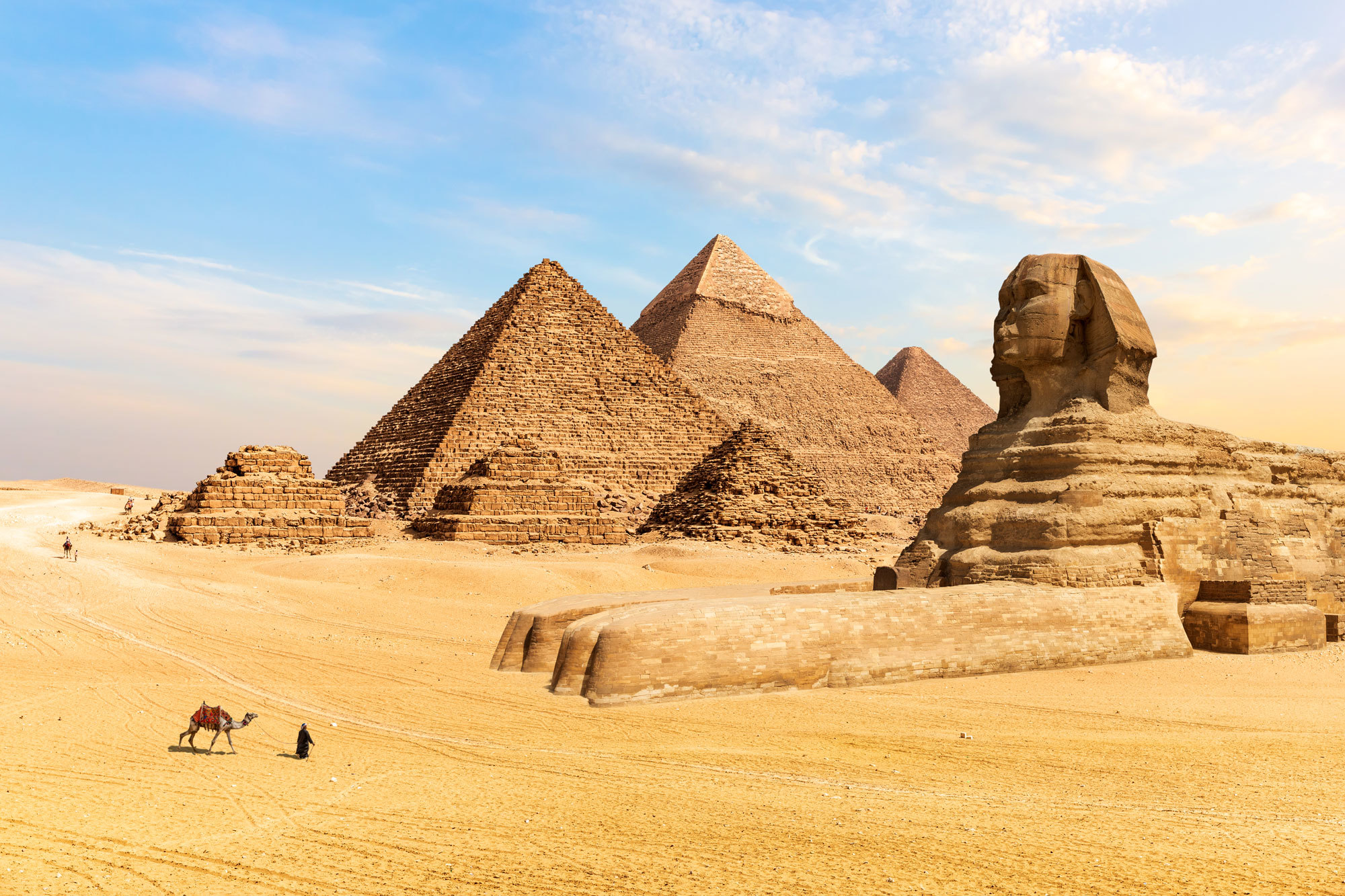 Las famosas pirámides de Egipto.