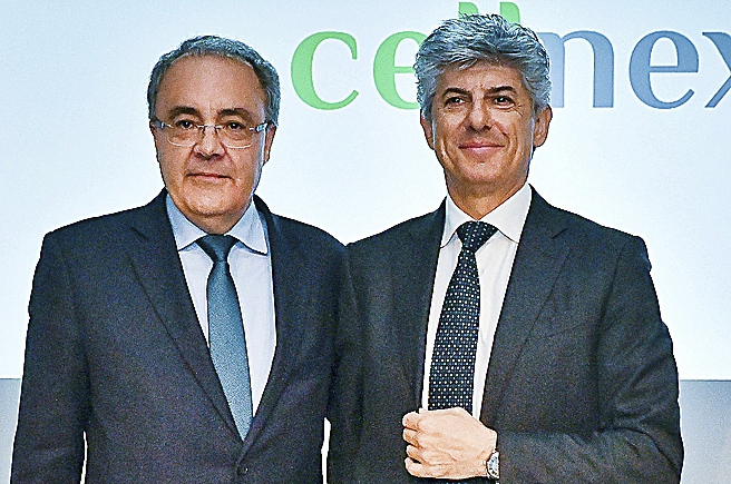 Tobas Martnez y Marco Patuano, consejero delegado saliente y entrante de Cellnex..