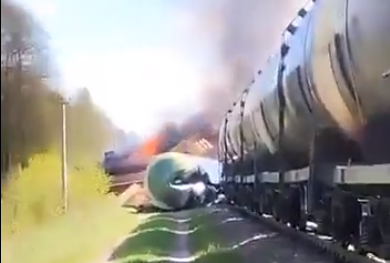 Una imagen del tren compartida por el gobernador de Briansk