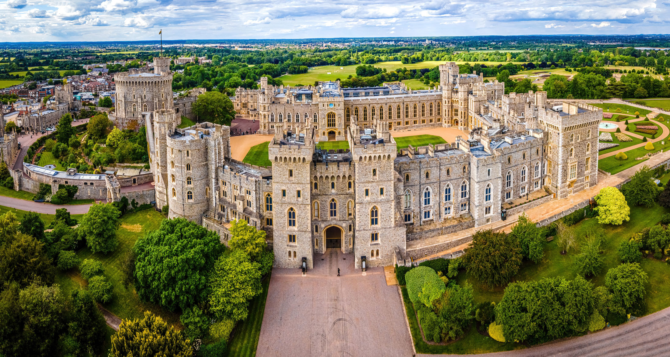Panorámica del Castillo de Windsor.