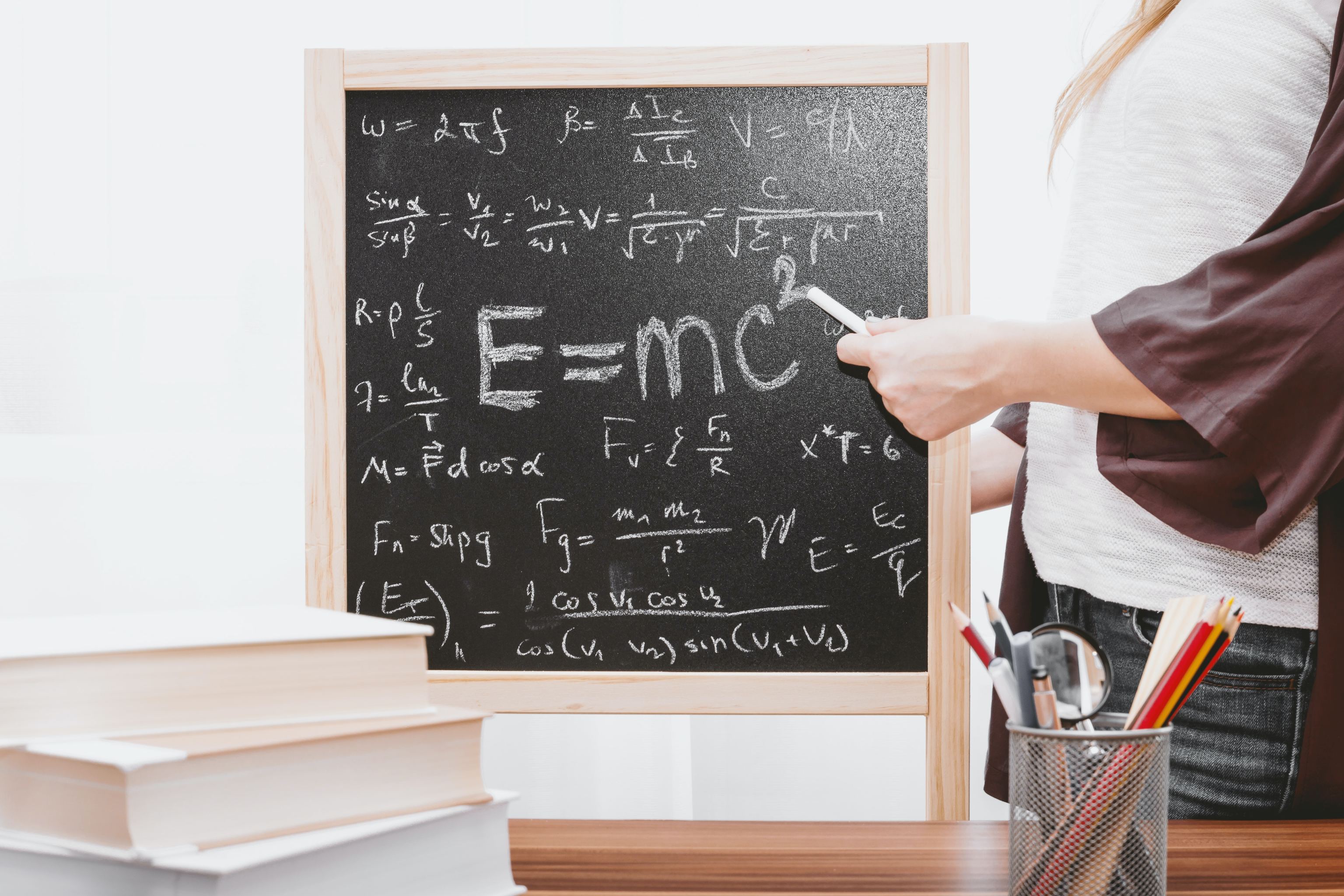 La ecuacin E=mc2 de Albert Einstein .
