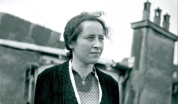 Hannah Arendt durante su estancia en Espaa.