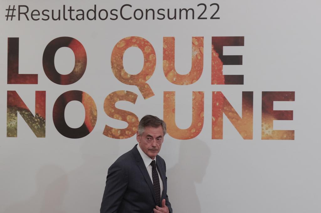 Juan Luis Durich, durante la presentacin de los resultados de Consum este jueves.