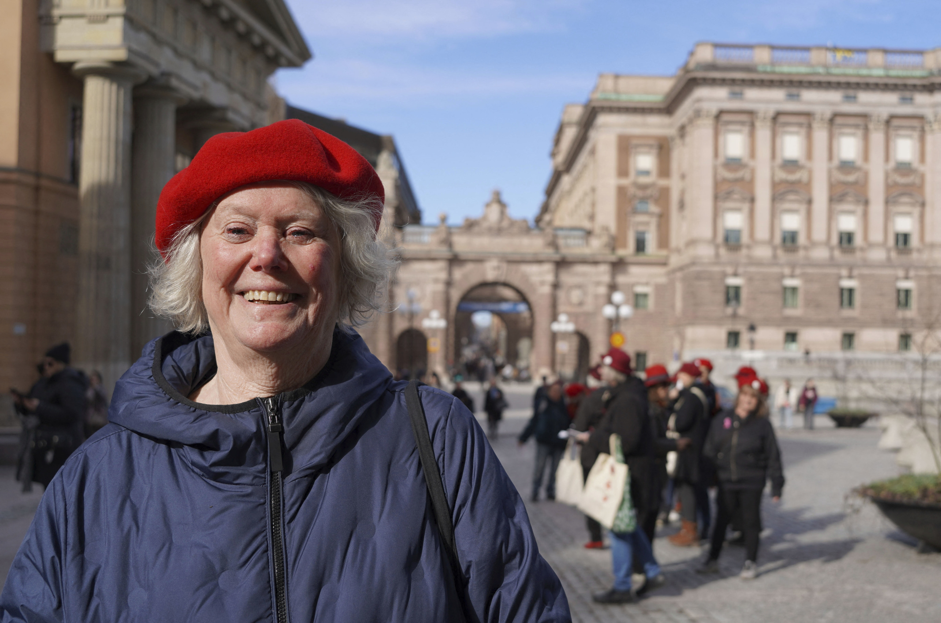 Birgitta Sevefjord, presidenta del colectivo, en Estocolmo.