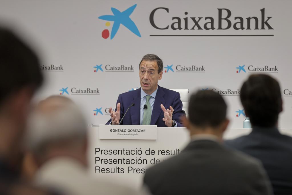 Gonzalo Gortzar, en la presentacin de resultados de CaixaBank, este viernes en Valencia.