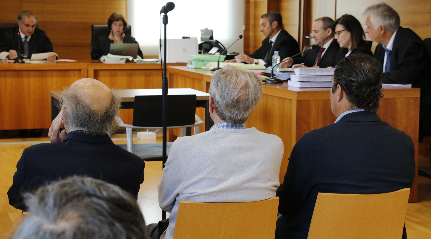 Montero, Roca y Espejo, en una vista del juicio por la CEC.