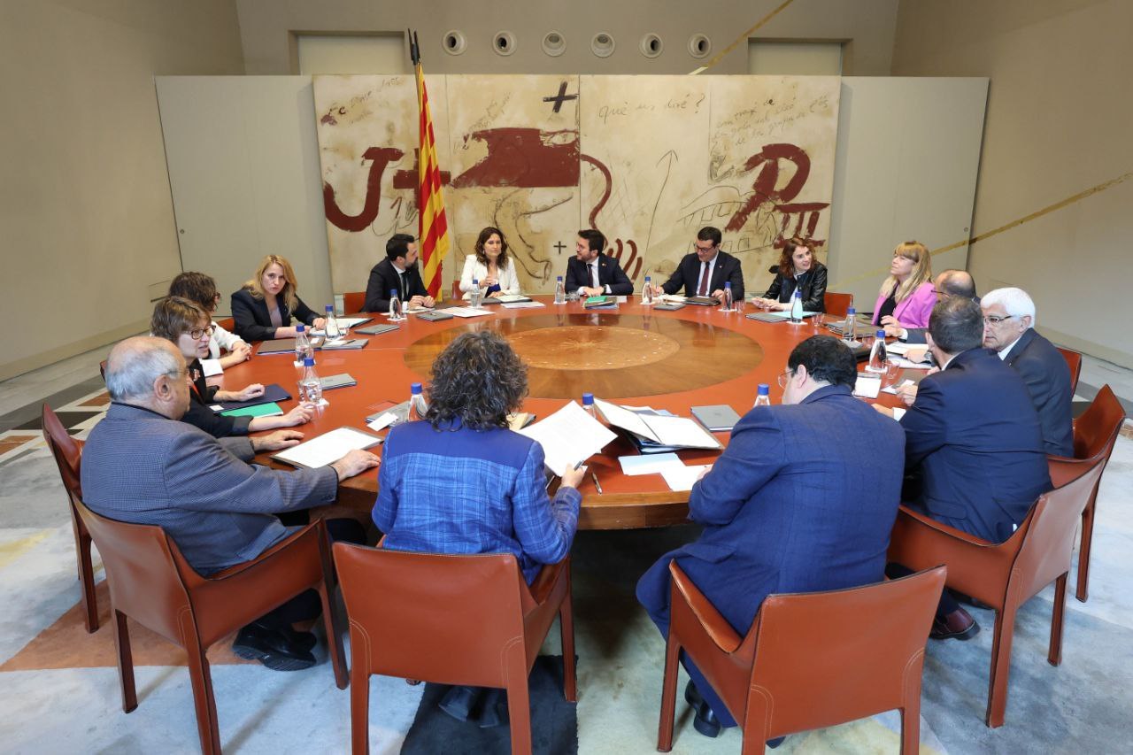 Reunión semanal del Gobierno catalán.