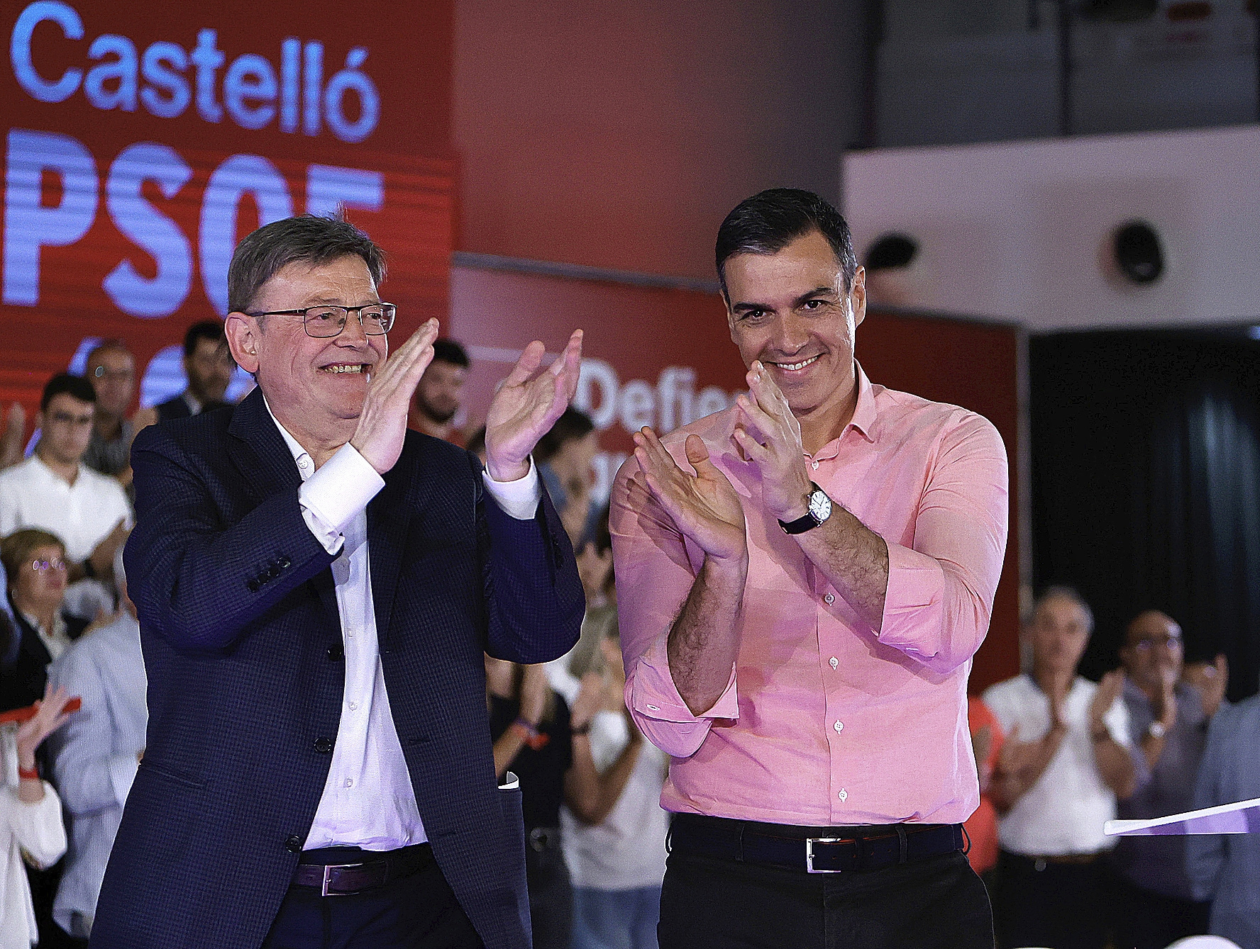 Pedro Sánchez, en Castellón, con Ximo Puig.