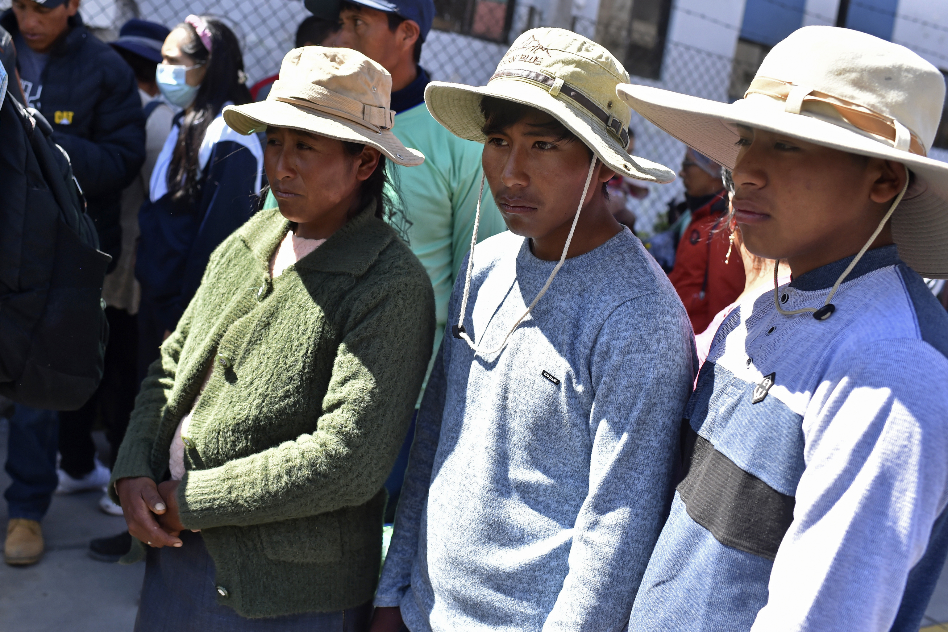 Ciudadanos peruanos en Arequipa.