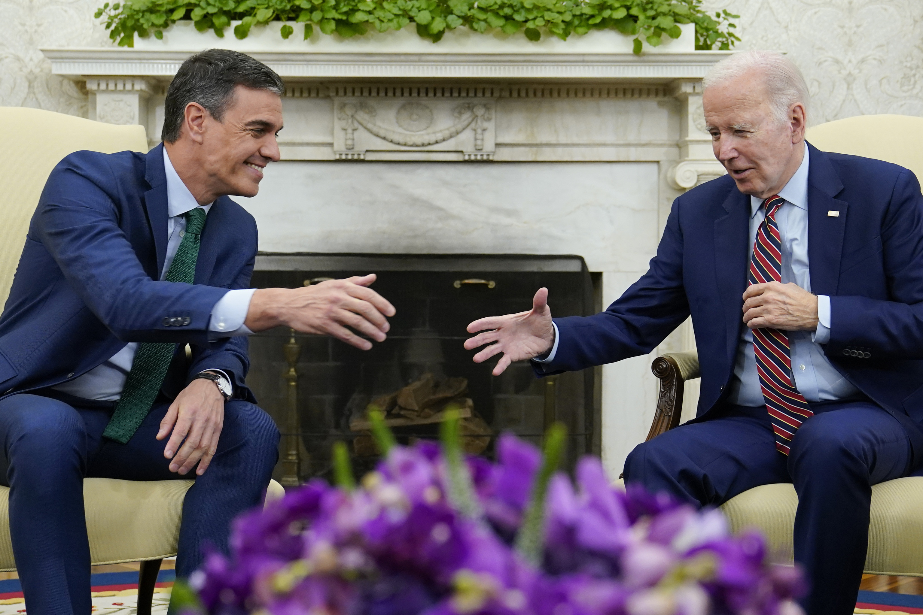 Pedro Snchez y Joe Biden, en la Casa Blanca.