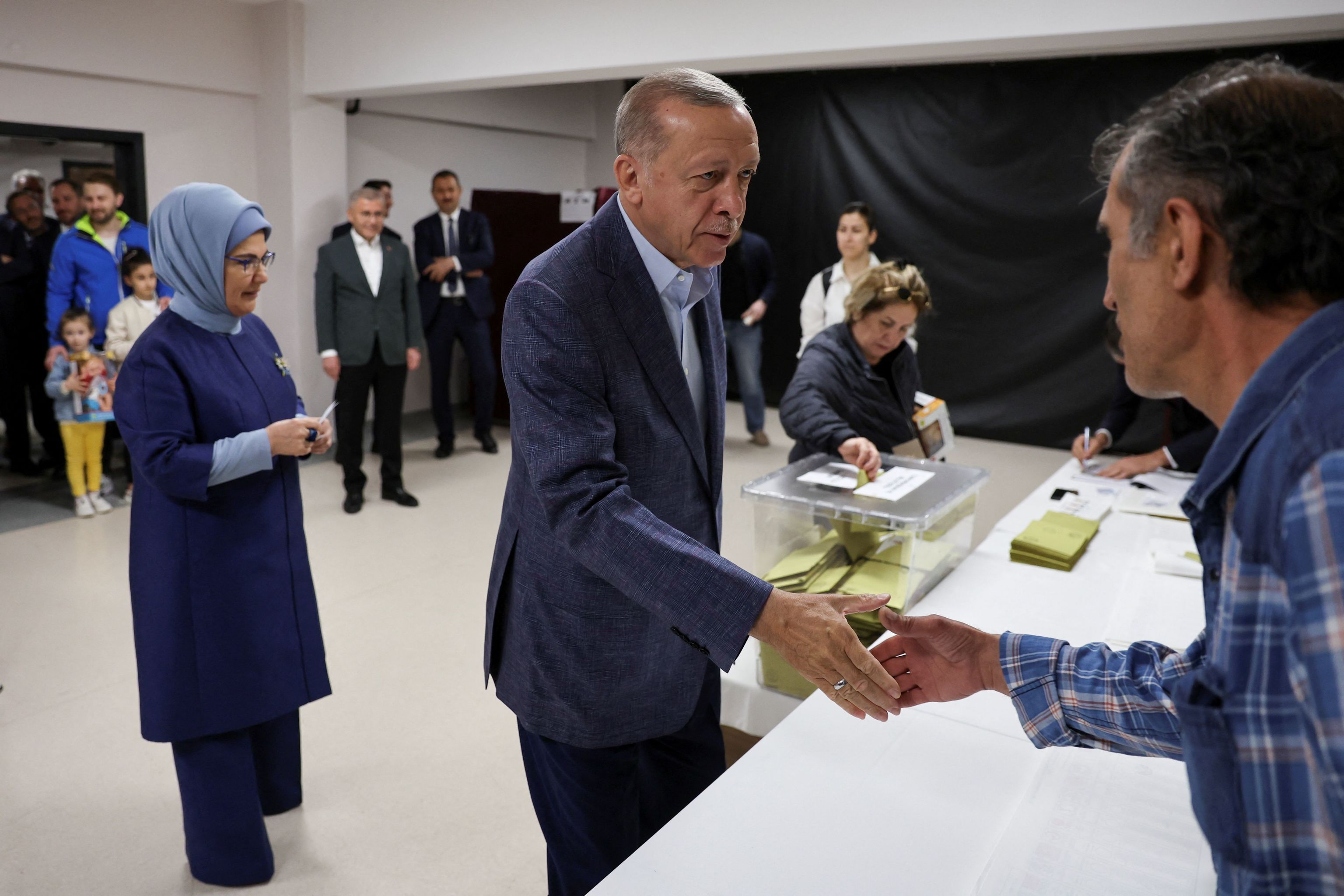 Erdogan ha votado esta mañana sobre las 11.00 horas.
