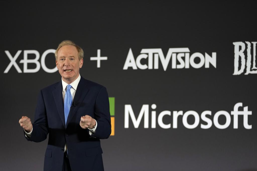 El presidente de Microsoft cuando anunci la compra.