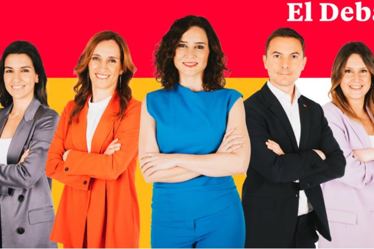 Los candidatos del debate en Telemadrid