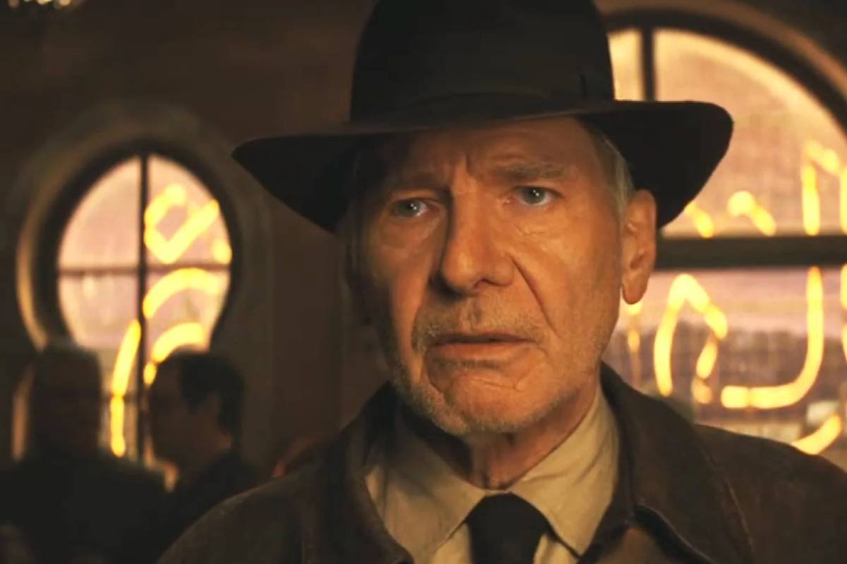 Harrison Ford en Indiana Jones y el dial del destino.