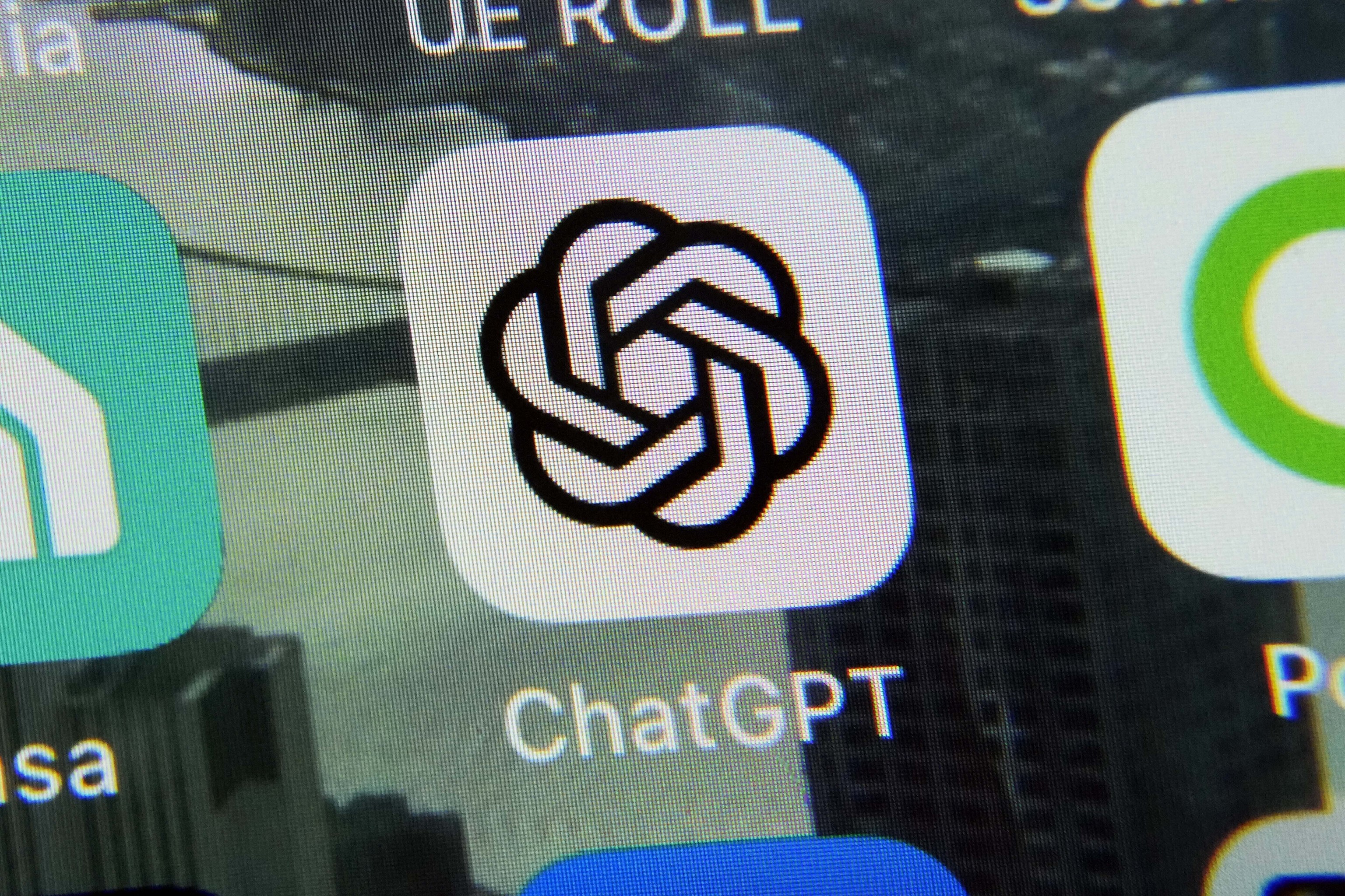 La aplicacin de ChatGPT en un iPhone, en Nueva York, este jueves.