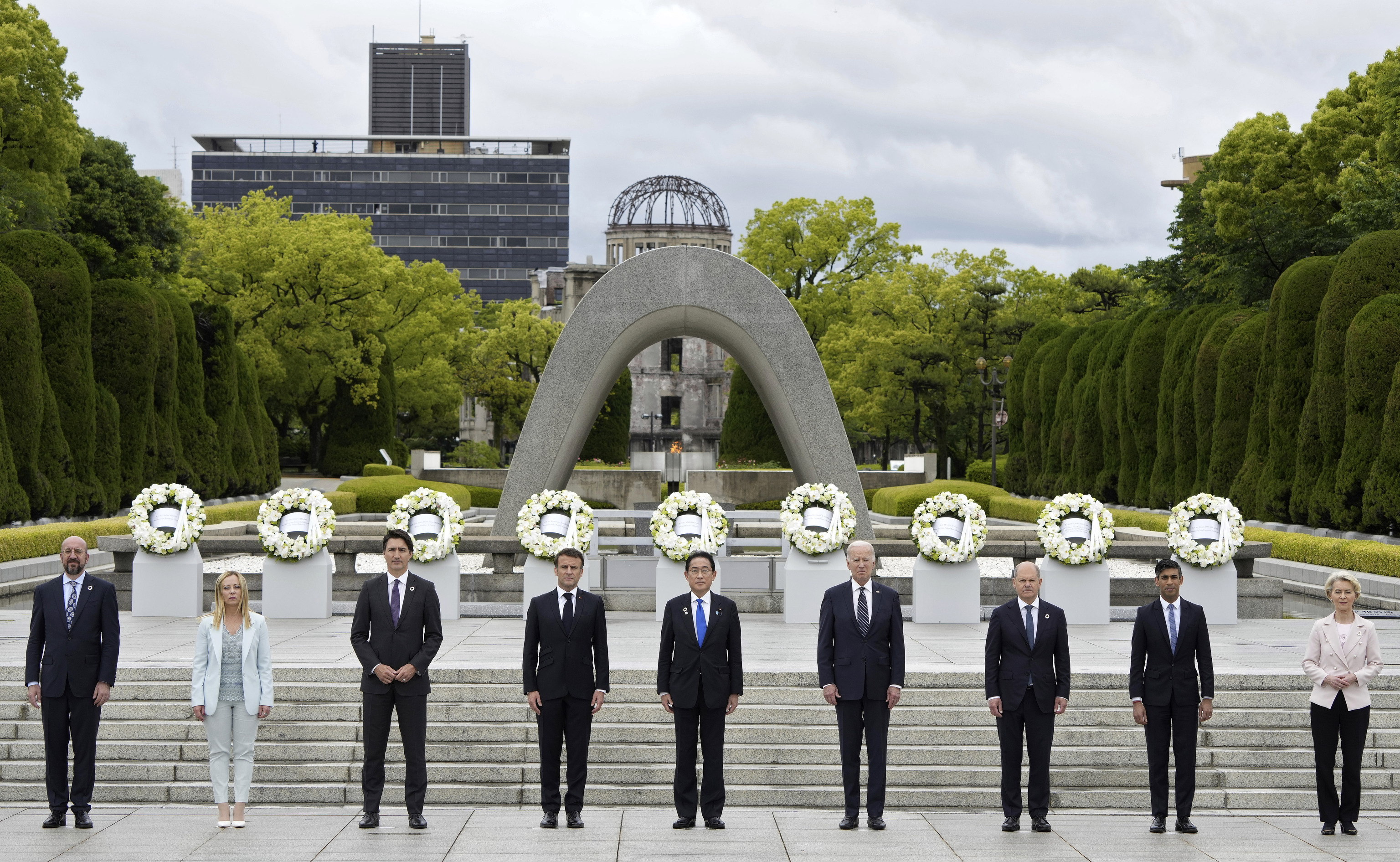 Los líderes del G7 en Hiroshima.