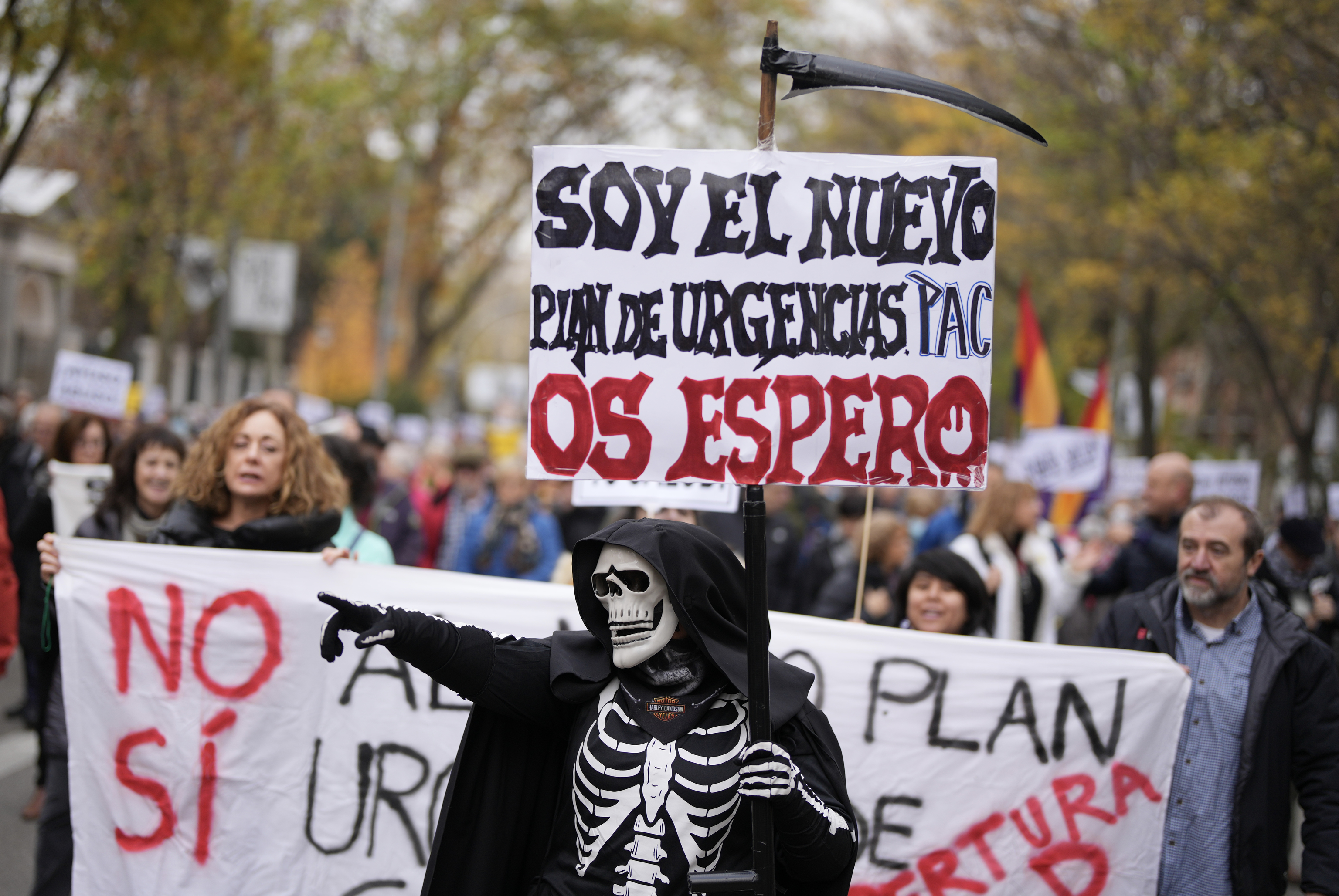 Imagen de archivo de una manifestacin por la Sanidad Pblica en Madrid.