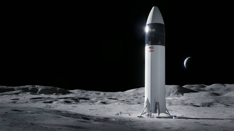 El módulo lunar Starship de SpaceX para la misión Artemisa 3