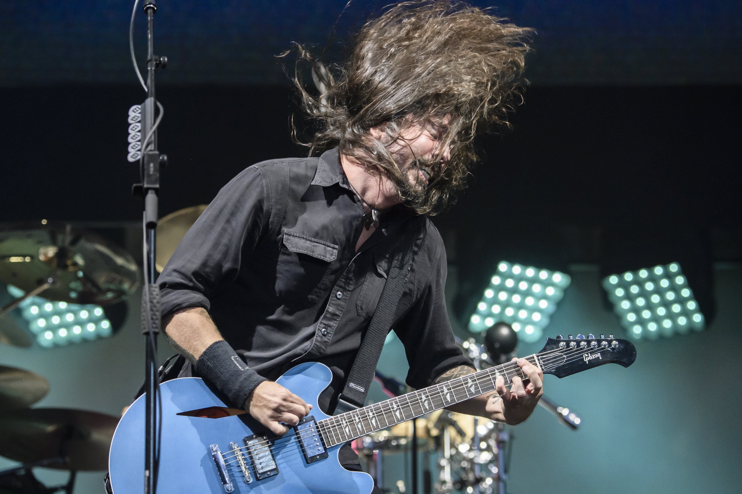Dave Grohl, lder de Foo Fighters, durante un concierto