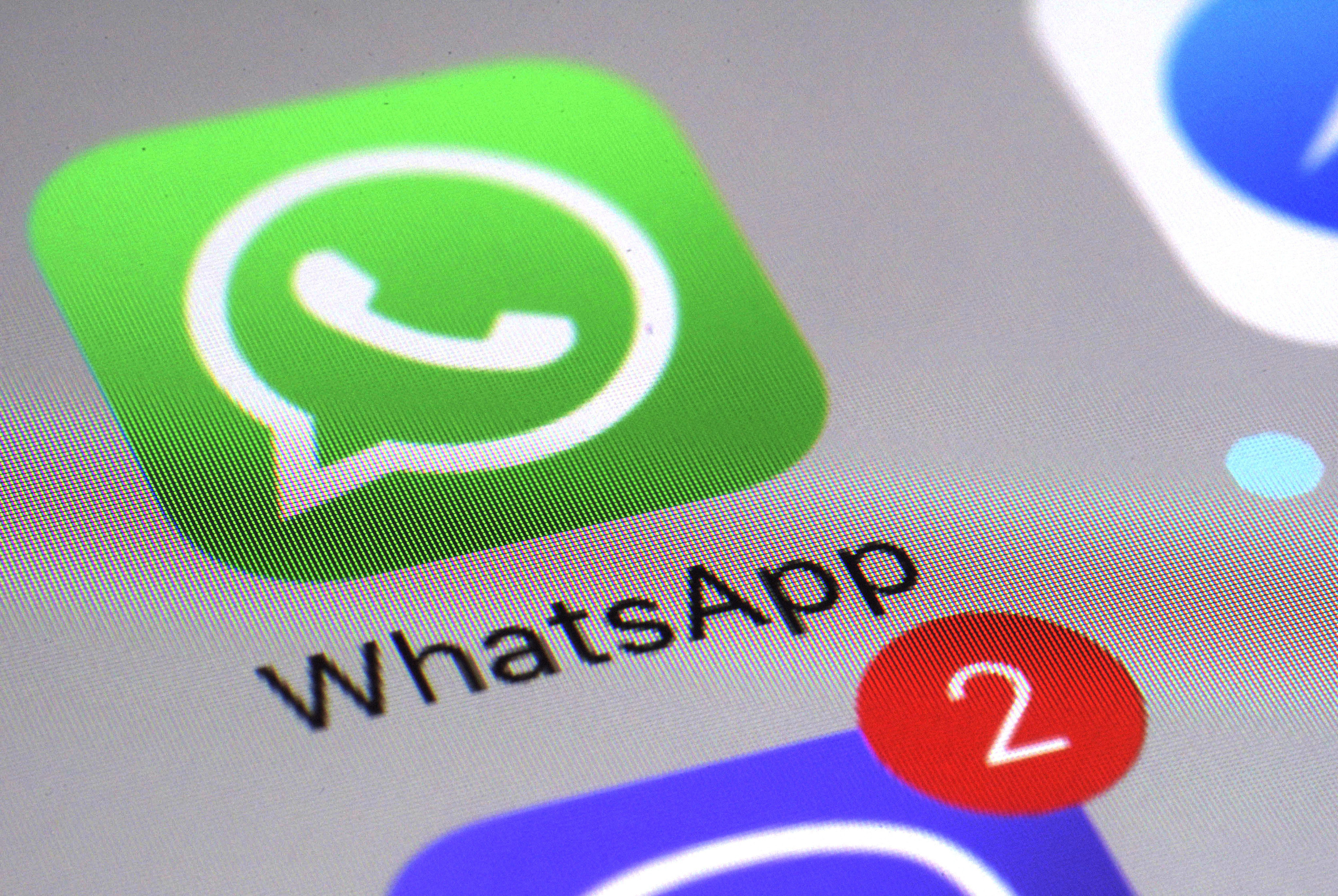 Icono de Whatsapp en la pantalla de un móvil.