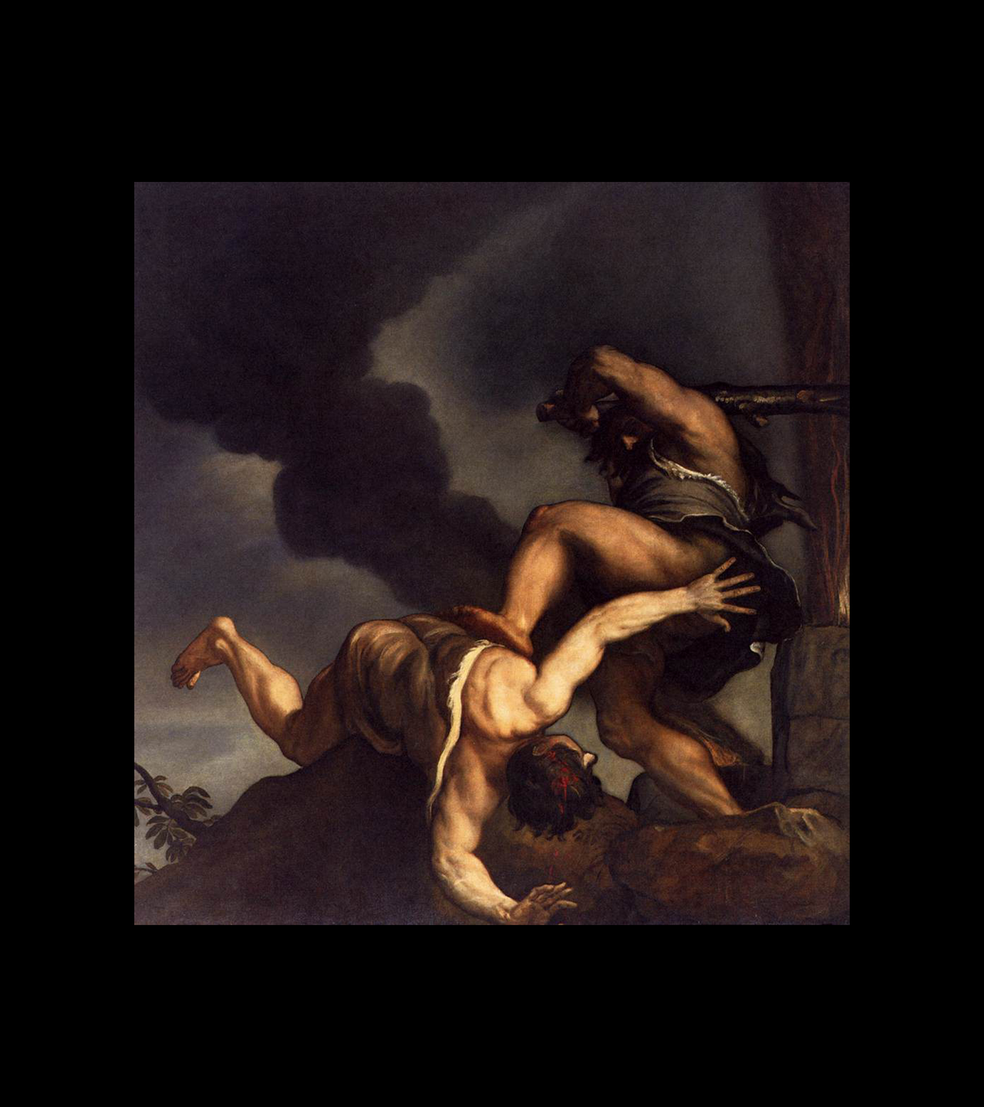 Can y Abel, iconos del enfrentamiento ms ntimo, retratados por Tiziano.