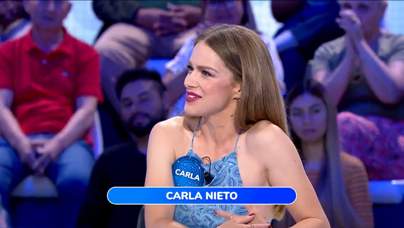 Carla Nieto participando en Pasapalabra.